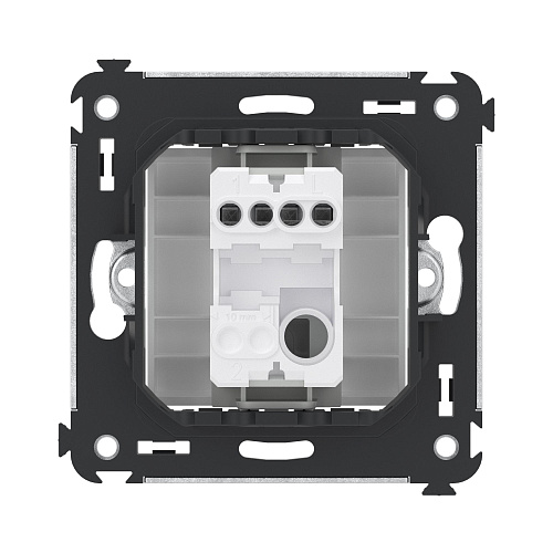 Кнопка одноклавишная в стену, Avanti, белое облако