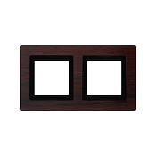 Рамка из натурального дерева 2 поста (4 мод.), Avanti, венге
