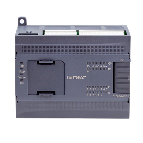 Процессорный модуль программируемого логического контроллера, н.пит. –24В DC, 14 DI - 24В DC(PNP/NPN), 10 DO - 24В DC(PNP), ком. порты –2хRS485, 1хEthernet. 1 модуль расш-ния моноблока (BD), 14 модулей расш-ния локальной шины