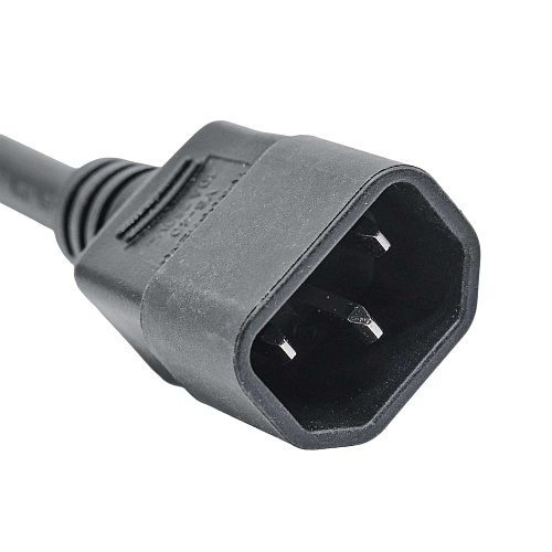 Кабель питания DKC, IEC320 C13 - IEC320 C14, 0,5м, 3х1,5мм