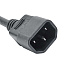 Кабель питания DKC, IEC320 C13 - IEC320 C14, 0,5м, 3х1,5мм