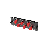 Адаптерная планка с установленными 6 x FC адаптерами,  1U