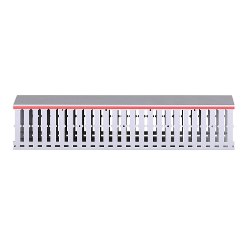 Короб перфорированный, серый RL12 150x100