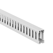 Короб перфорированный, серый RL75 15x30