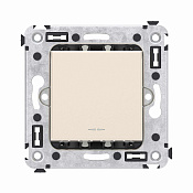 Переключатель одноклавишный в стену, Avanti, ванильная дымка