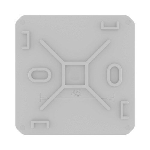 Коробка ответвительная с 8+2 кабельными вводами д.20/20мм, IP55,70х70х40мм