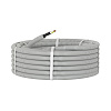 Электротруба ПВХ гибкая гофр. д.20мм, цвет серый, с кабелем ВВГнг(А)-LS3х1,5мм² РЭК 