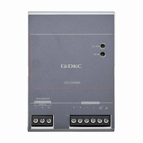 Источник питания Эко Пауэр (Eco Power), однофазный, 480Вт, 20А, 24В