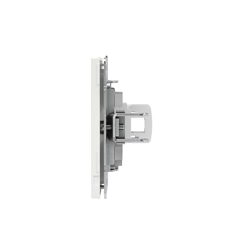 Компьютерная розетка RJ-45 без шторки, кат.5е одинарная, KANT, белая магнолия