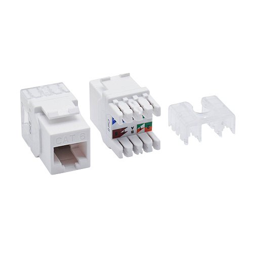 Патч-панель модульная 19", 1U, CAT6, 24 модуля RJ45 Кейстоун (Keystone), неэкранированная
