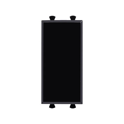 Заглушка модульная, Avanti, черный квадрат, 1 модуль