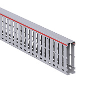 Короб перфорированный, серый RL12 25x80