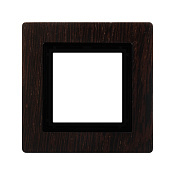 Рамка из натурального дерева 1 пост (2 мод.), Avanti, венге