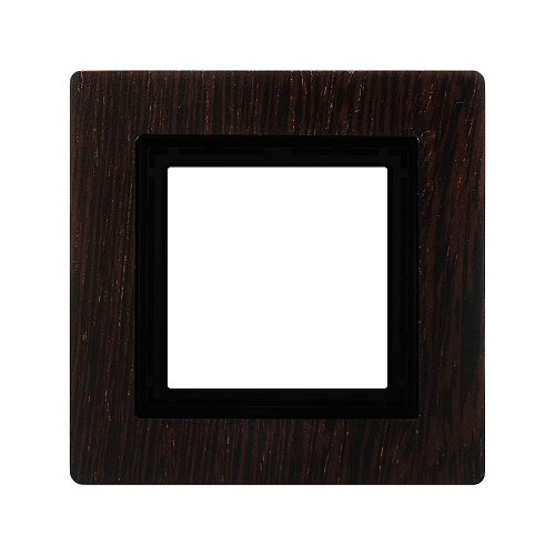 Рамка из натурального дерева 1 пост (2 мод.), Avanti, венге