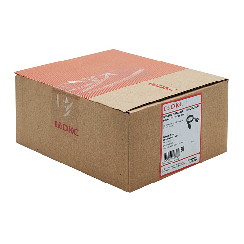 Кабель питания DKC, Sсhuko - IEC320 C13, 5,0м, 3х1,5мм