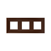 Рамка 3 поста (6 мод.), Avanti, карамельный жемчуг