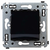 Вывод кабеля из стены, Avanti, черный квадрат