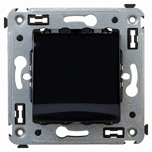 Вывод кабеля из стены, Avanti, черный квадрат