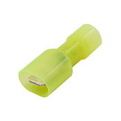 Наконечник плоский полностью изолир. (вилка) 2,5-6 кв.мм 6,3х0,8 мм (РППИ-П)