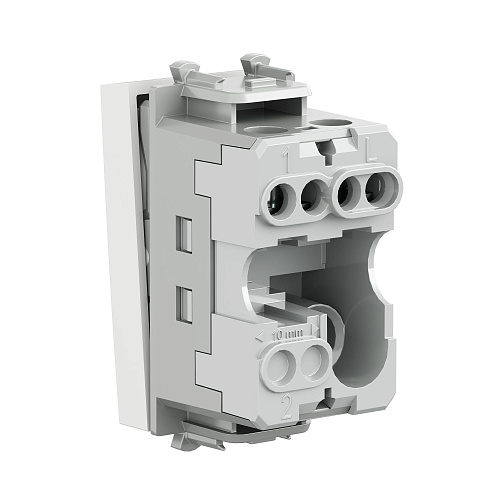 Выключатель модульный, Avanti, белое облако, 1 модуль
