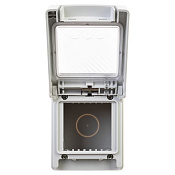 Коробка для настенного монтажа IP55, Avanti, серая, 2 модуля