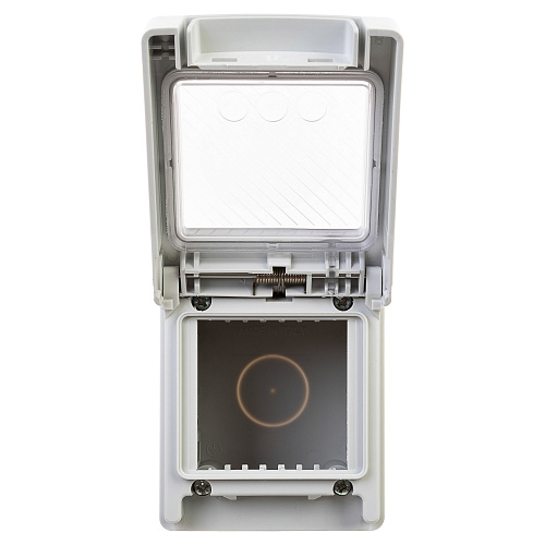 Коробка для настенного монтажа IP55, Avanti, серая, 2 модуля