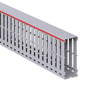 Короб перфорированный, серый RL12 40x100