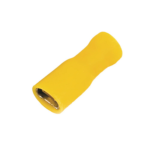 Наконечник плоский полностью изолир. (розетка) 2,5-6 кв.мм 6,3х0,8 мм (РППИ-М)