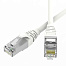 Патч-корд экранированный SLIM CAT6 S/FTP 4х2, 28 AWG, LSZH, белый, 3м