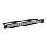 Патч-панель модульная 19", 1U, CAT5E, 24 модуля RJ45 Кейстоун (Keystone), неэкранированная