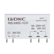 Реле миниатюрное ультратонкое, 1CO, ком. ток 6А, AgSnO2, напряжение 48V DC