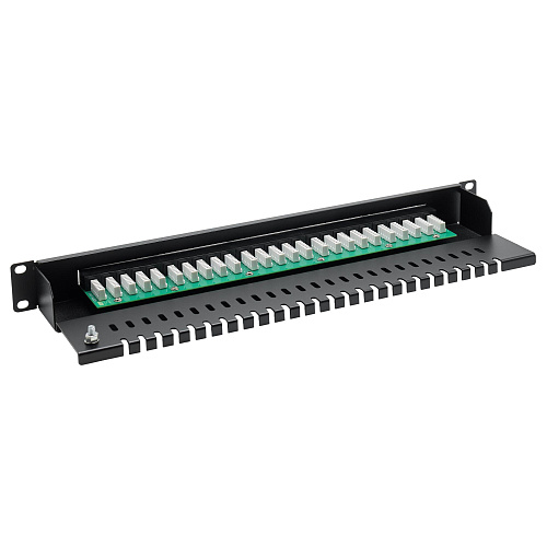 Патч-панель телефонная 19",1U,CAT3, 25 портов RJ45