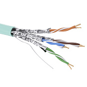 Кабель CAT 6А, U/FTP, нг(А)-HF, бухта 500м, аква