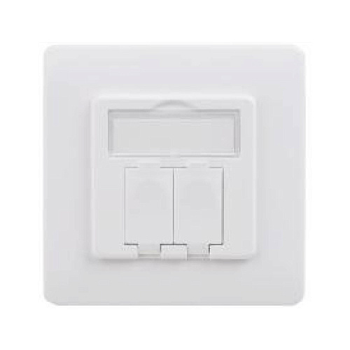 Настенный адаптер для модулей Keystone, 2 порта