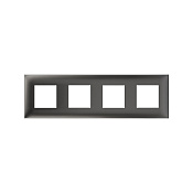Рамка 4 поста (8 мод.), Avanti, серый жемчуг
