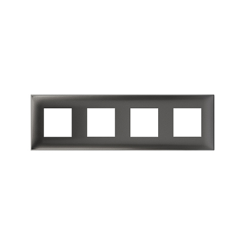 Рамка 4 поста (8 мод.), Avanti, серый жемчуг