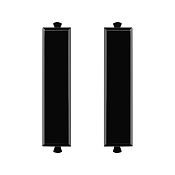 Комплект модульных заглушек, Avanti, черный квадрат, 0,5 модуля 2 штуки