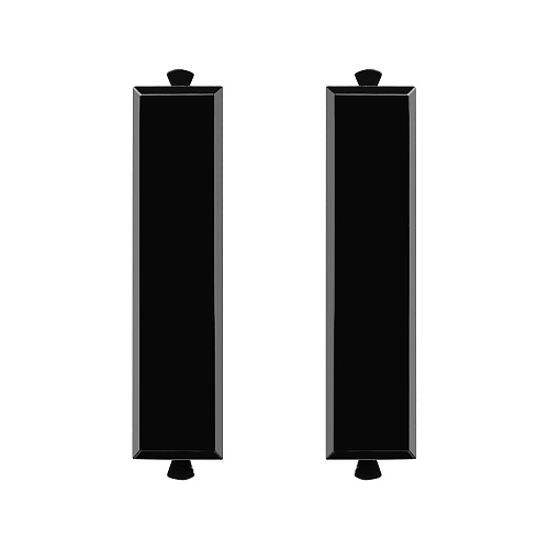 Комплект модульных заглушек, Avanti, черный квадрат, 0,5 модуля 2 штуки