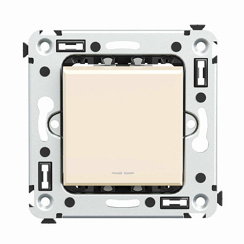 Инвертор одноклавишный в стену, Avanti, ванильная дымка