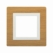 Рамка из натурального дерева 1 пост (2 мод.), Avanti, беленый дуб