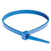 Хомут ETFE химически устойчивый из фторопласта, голубой, 7,3х200