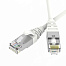 Патч-корд экранированный Ultra SLIM CAT6A S/FTP 4х2, 30 AWG, LSZH, белый, 0,2м