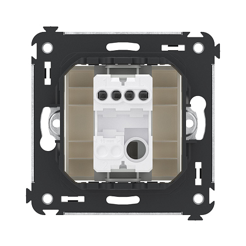 Кнопка одноклавишная в стену, Avanti, ванильная дымка