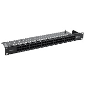 Патч-панель телефонная 19",1U,CAT3, 50 портов RJ45
