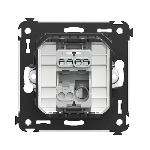 Выключатель одноклавишный в стену, Avanti, белое облако