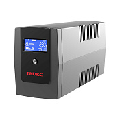 Линейно-интерактивный ИБП ДКС серии Инфо Элсиди (Info LCD), 800 ВА/480 Вт, 1/1, 3xIEC C13, USB + RJ45, LCD, 1x8Aч