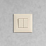 Переключатель двухклавишный в стену, Avanti, ванильная дымка
