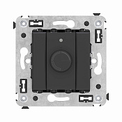 Диммер поворотный в стену, Avanti, черный матовый