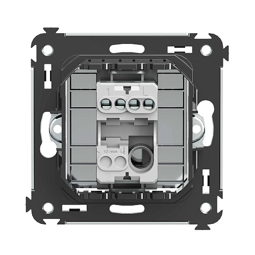 Кнопка одноклавишная в стену, Avanti, закаленная сталь