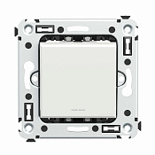 Инвертор одноклавишный в стену, Avanti, белое облако